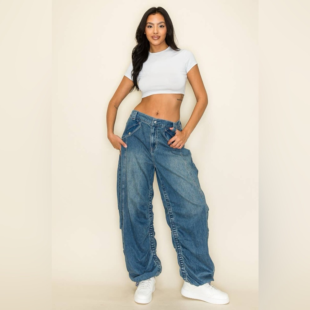 Blue Baggy Jeans